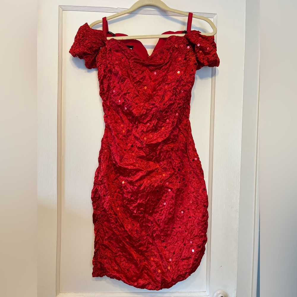 Vintage prom dress, Red size 9
